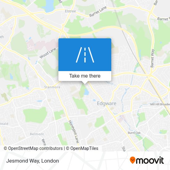 Jesmond Way map