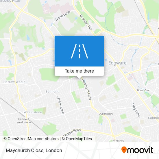 Maychurch Close map
