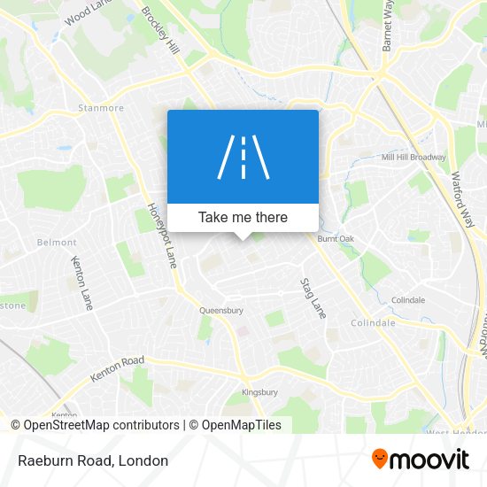 Raeburn Road map