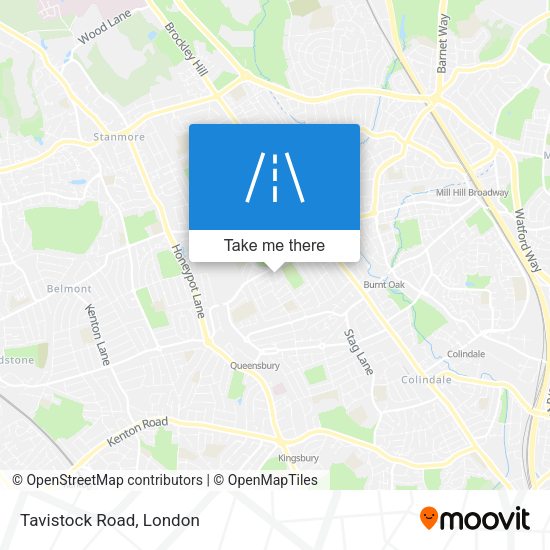 Tavistock Road map