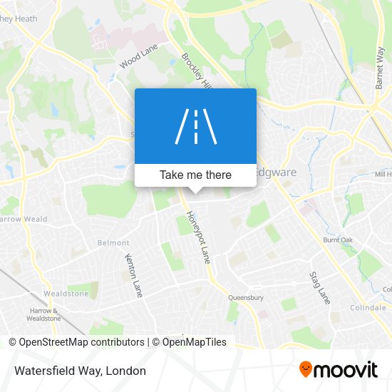 Watersfield Way map
