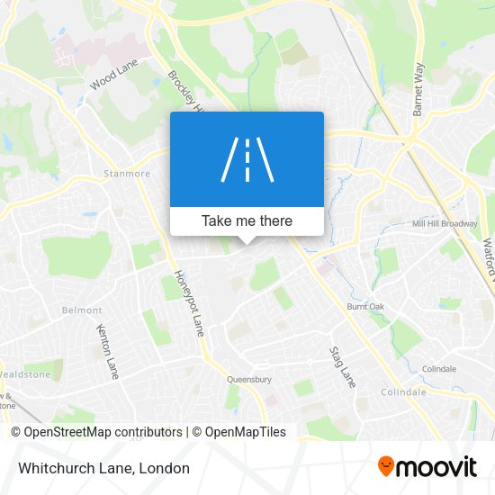 Whitchurch Lane map