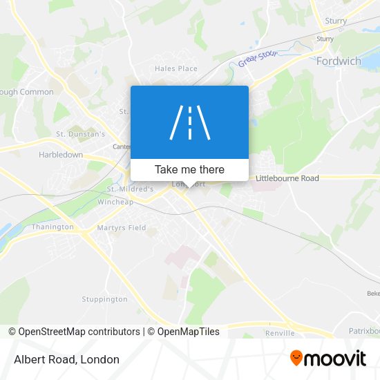 Albert Road map