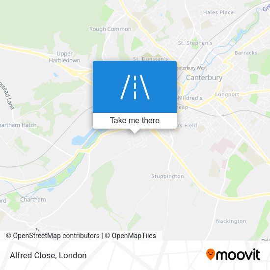 Alfred Close map