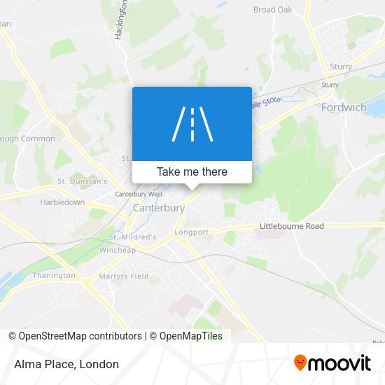 Alma Place map