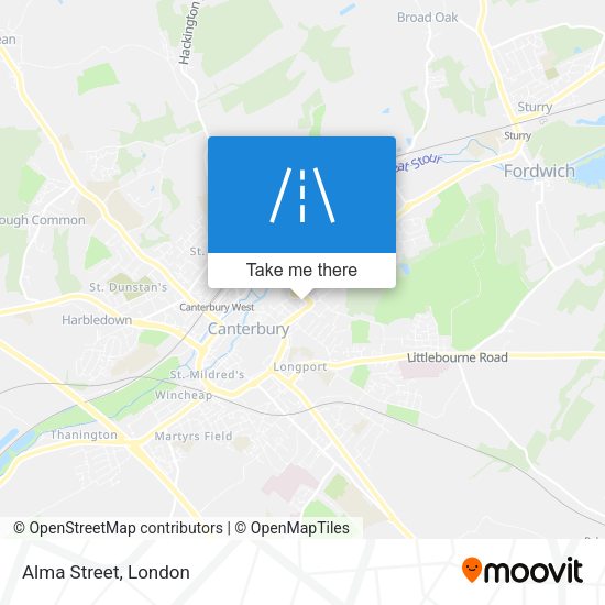 Alma Street map