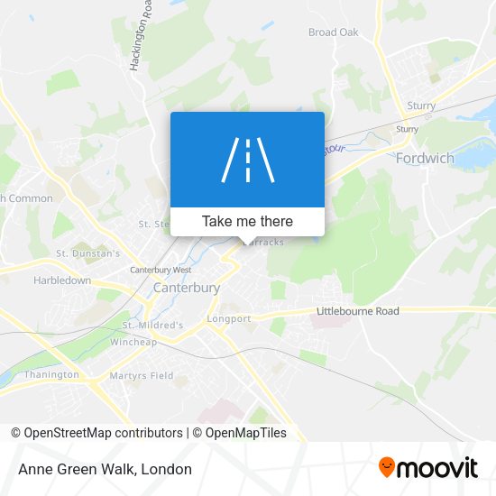 Anne Green Walk map