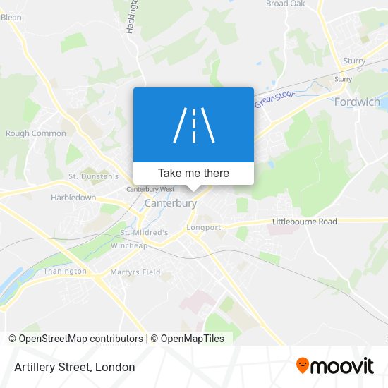 Artillery Street map