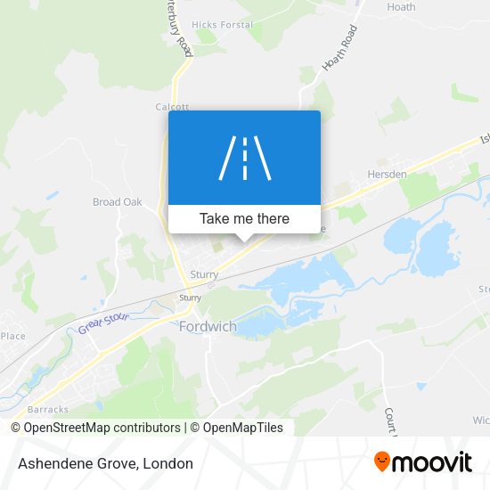 Ashendene Grove map