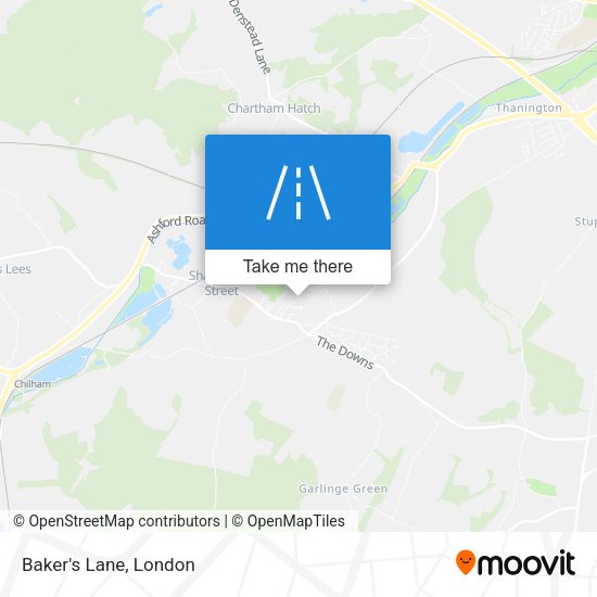 Baker's Lane map