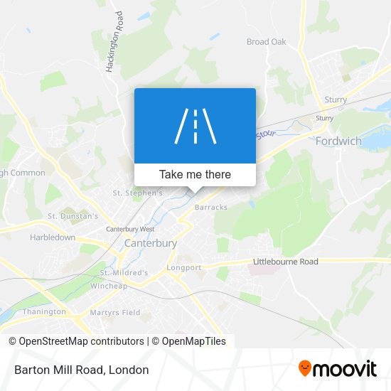 Barton Mill Road map