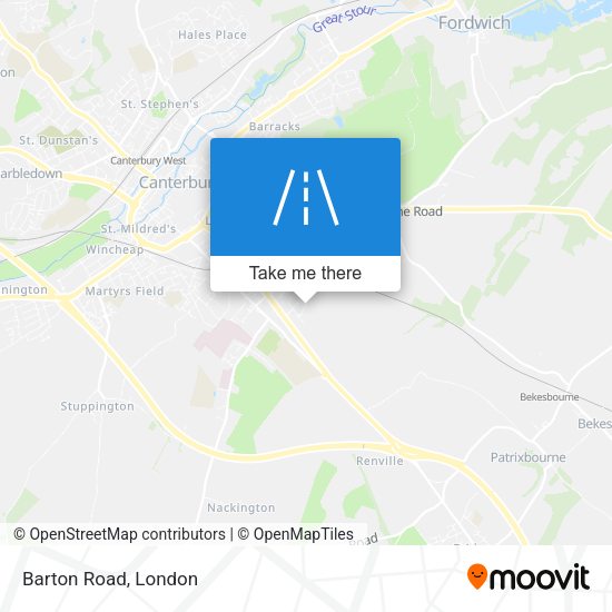 Barton Road map