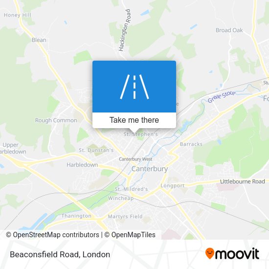 Beaconsfield Road map