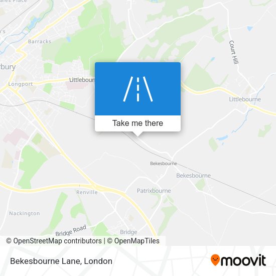 Bekesbourne Lane map