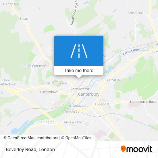 Beverley Road map