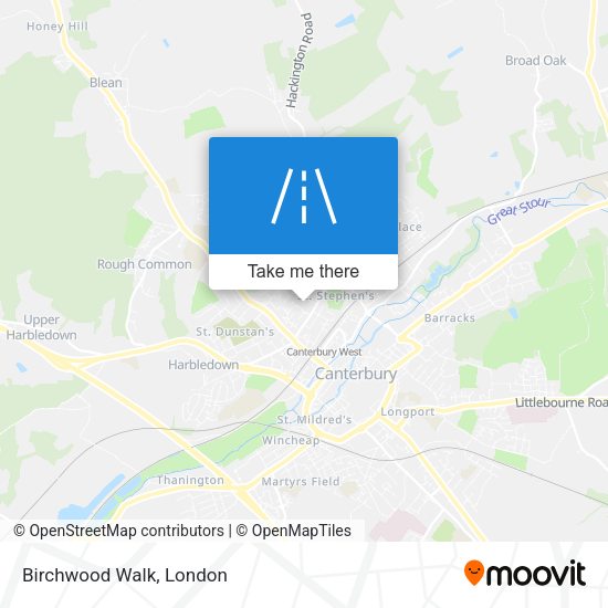 Birchwood Walk map