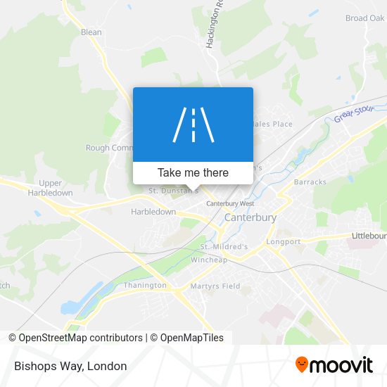 Bishops Way map