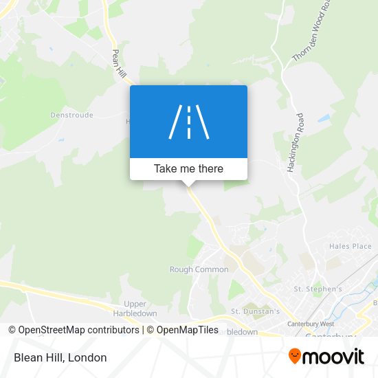 Blean Hill map