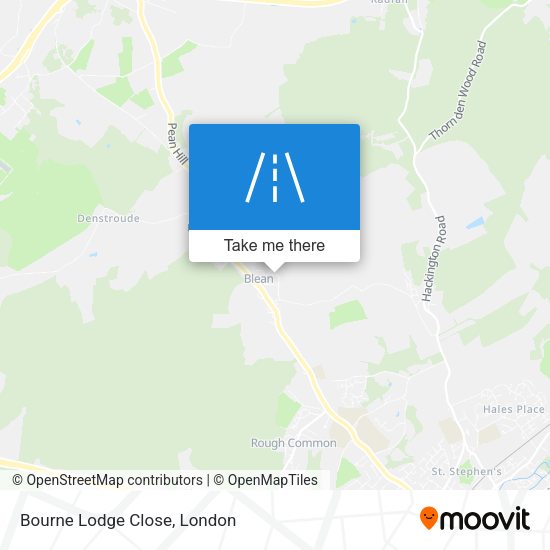 Bourne Lodge Close map