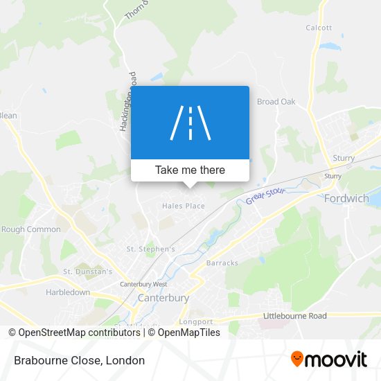 Brabourne Close map