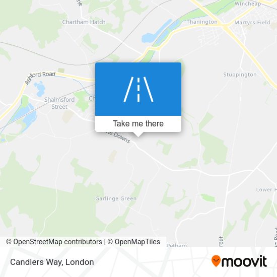 Candlers Way map