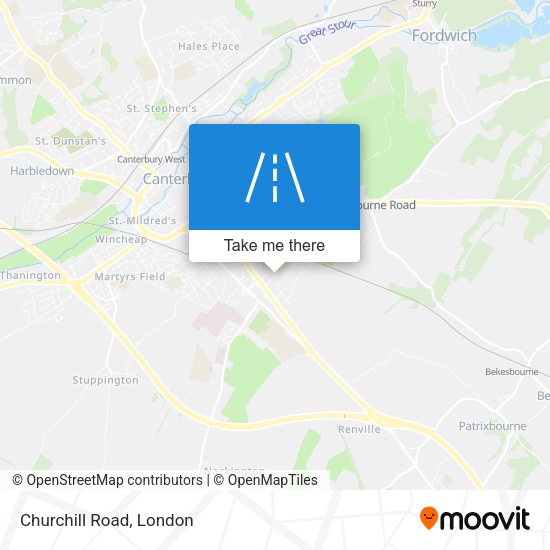 Churchill Road map
