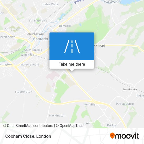 Cobham Close map
