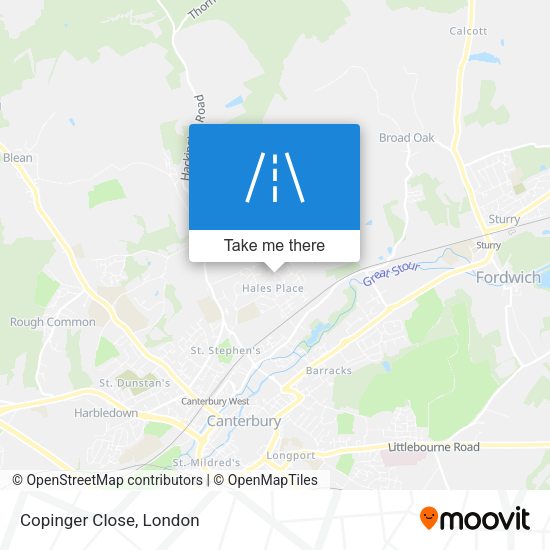 Copinger Close map
