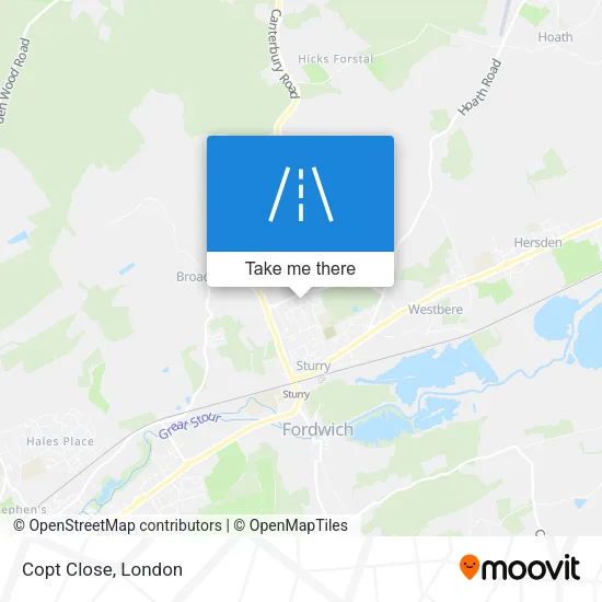 Copt Close map
