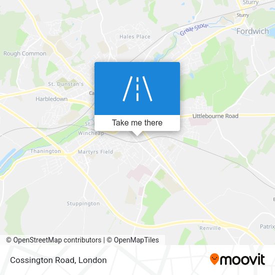 Cossington Road map