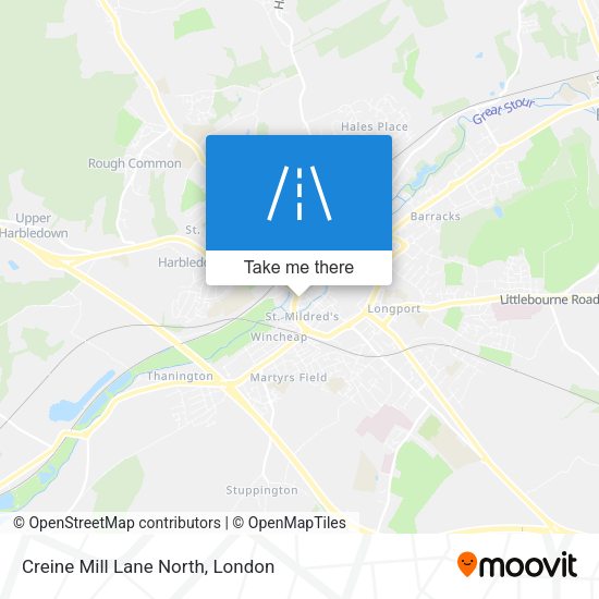 Creine Mill Lane North map