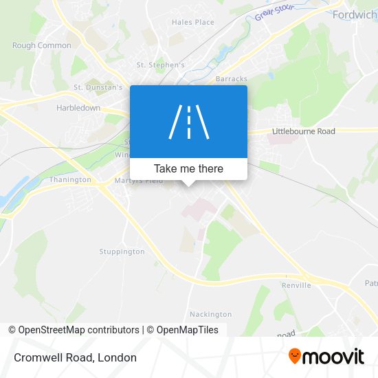Cromwell Road map