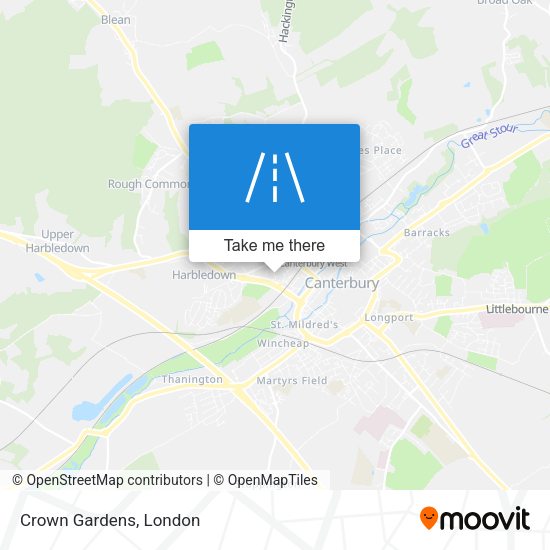 Crown Gardens map