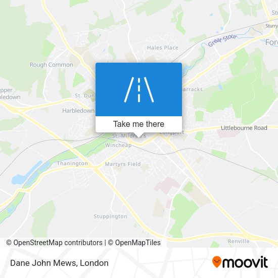 Dane John Mews map