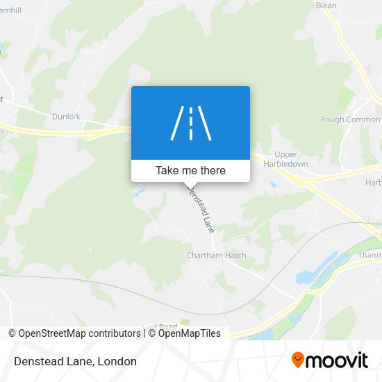 Denstead Lane map