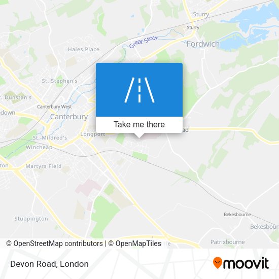 Devon Road map