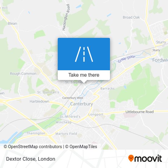 Dextor Close map