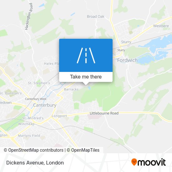 Dickens Avenue map