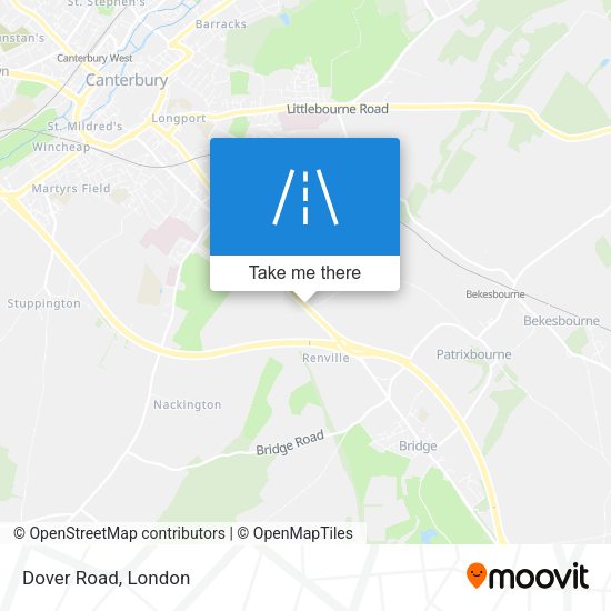 Dover Road map