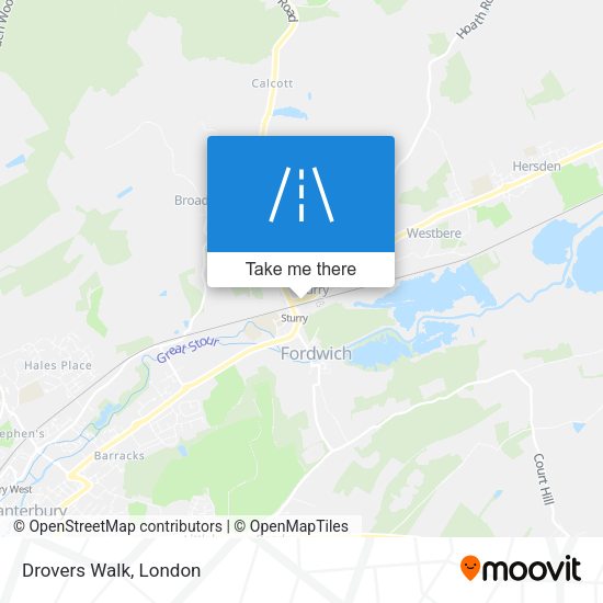 Drovers Walk map