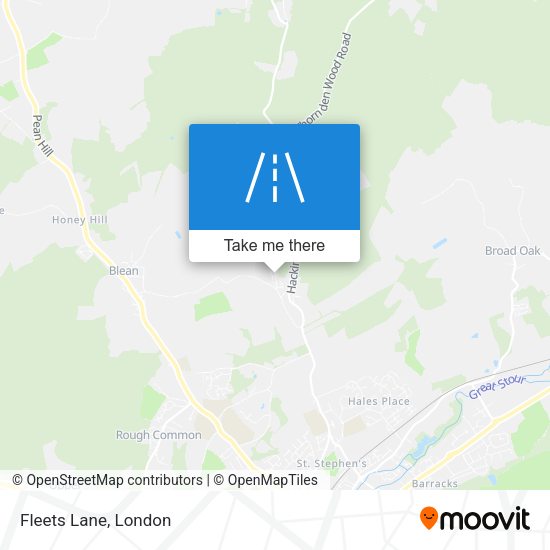 Fleets Lane map