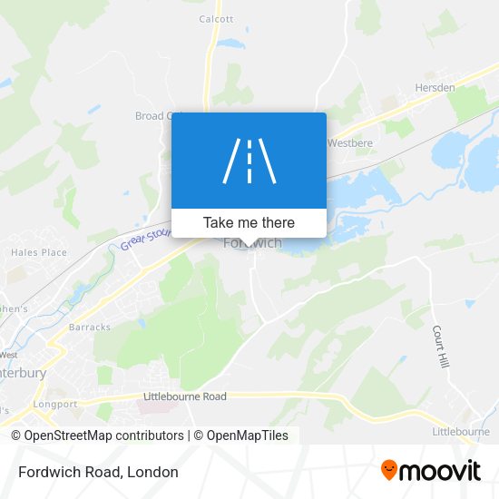 Fordwich Road map