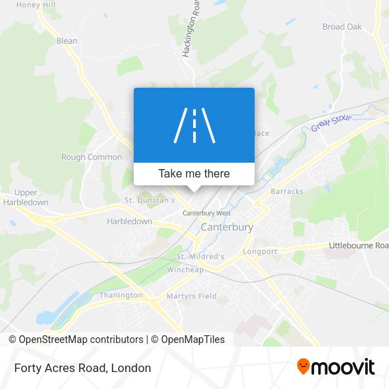 Forty Acres Road map