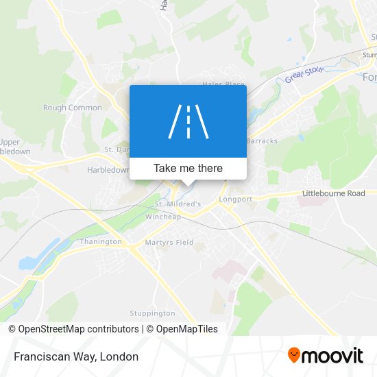 Franciscan Way map