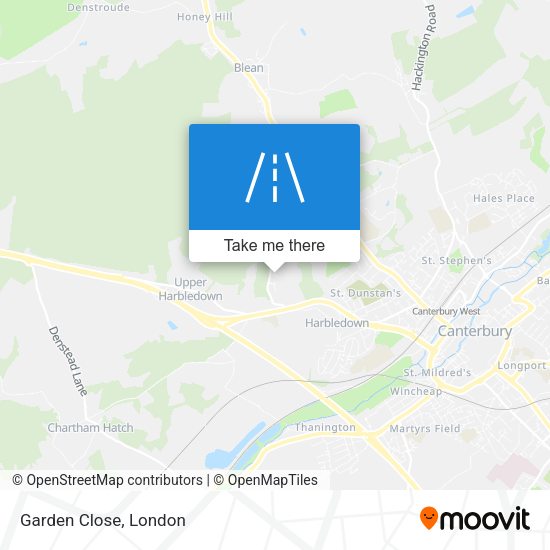 Garden Close map