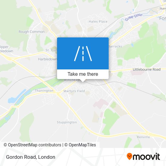 Gordon Road map