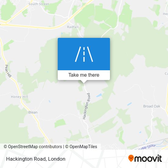 Hackington Road map