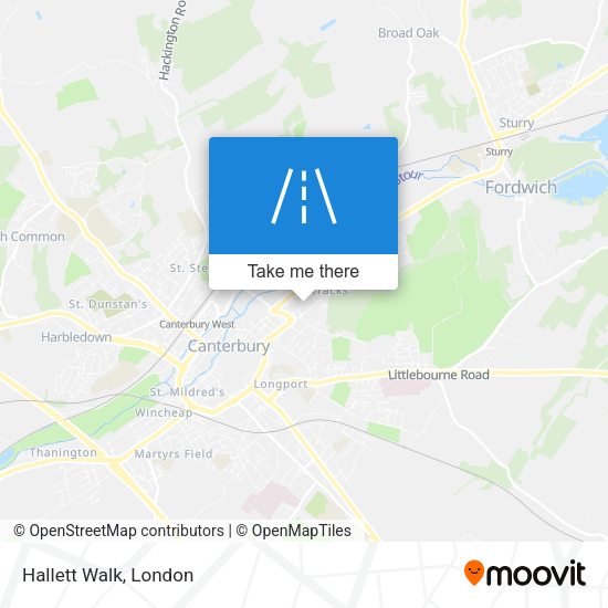 Hallett Walk map