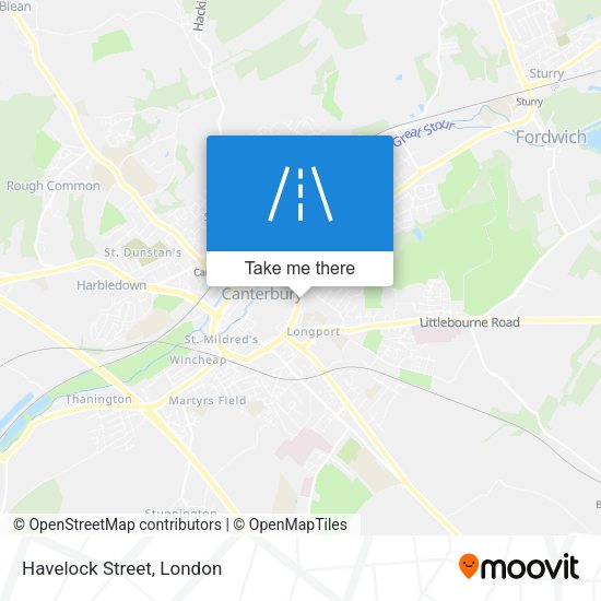 Havelock Street map