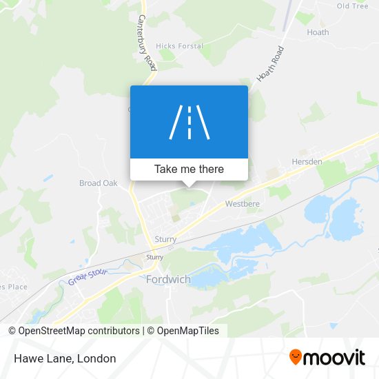 Hawe Lane map